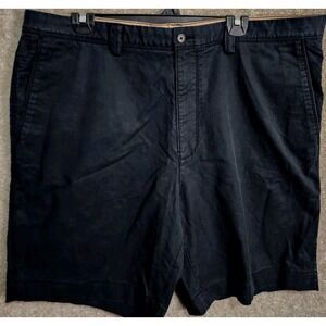 Tommy Bahama Shorts Mens Sz 40 Cotton Tencel Spandex ‎ Black Chino Solid Golf
